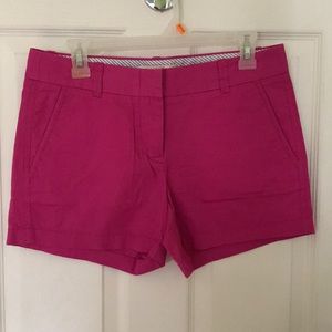 Pink j crew shorts